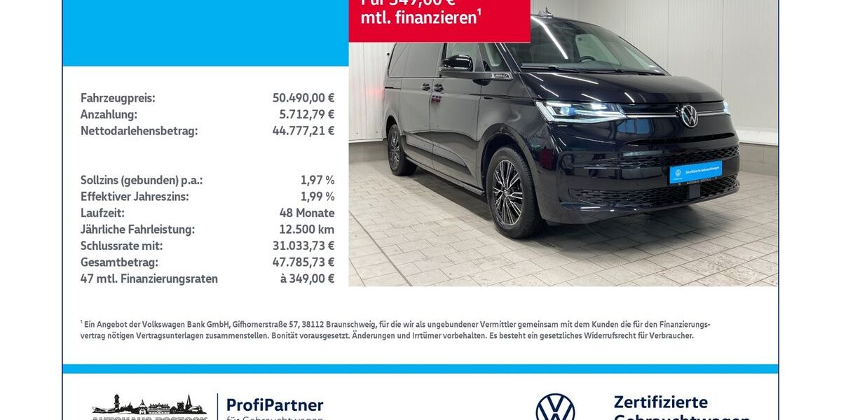 VW T7 Multivan 30.350 km 49.990 &euro; Rostock 18146