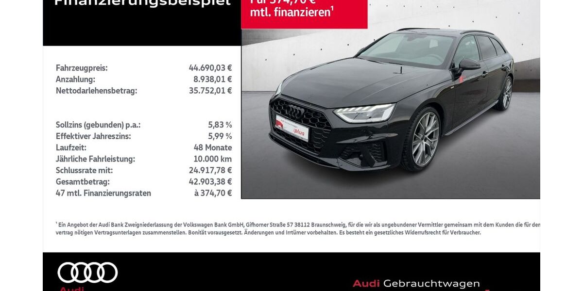 Audi A4 28.698 km 42.890 &euro; Rostock 18059