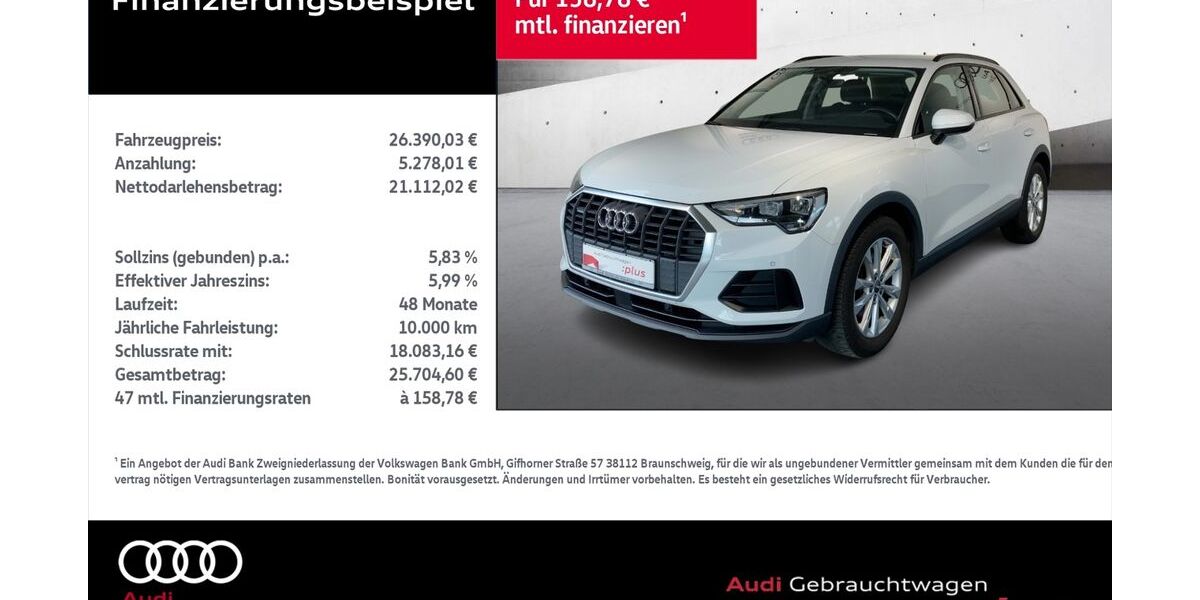 Audi Q3 39.055 km 25.790 &euro; Rostock 18059