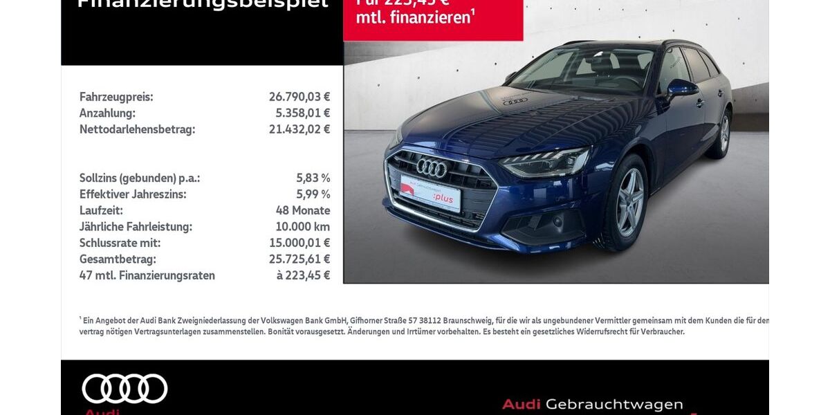 Audi A4 37.907 km 25.990 &euro; Rostock 18059