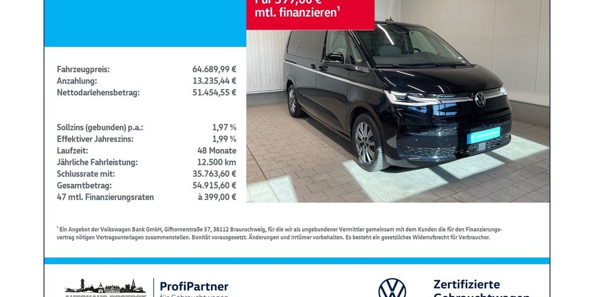 VW T7 Multivan 24.800 km 64.690 &euro; Rostock 18146