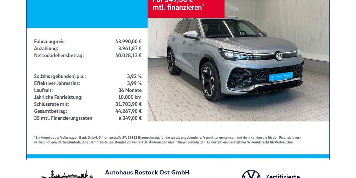 VW Tiguan 8.200 km 43.990 &euro; Rostock 18146