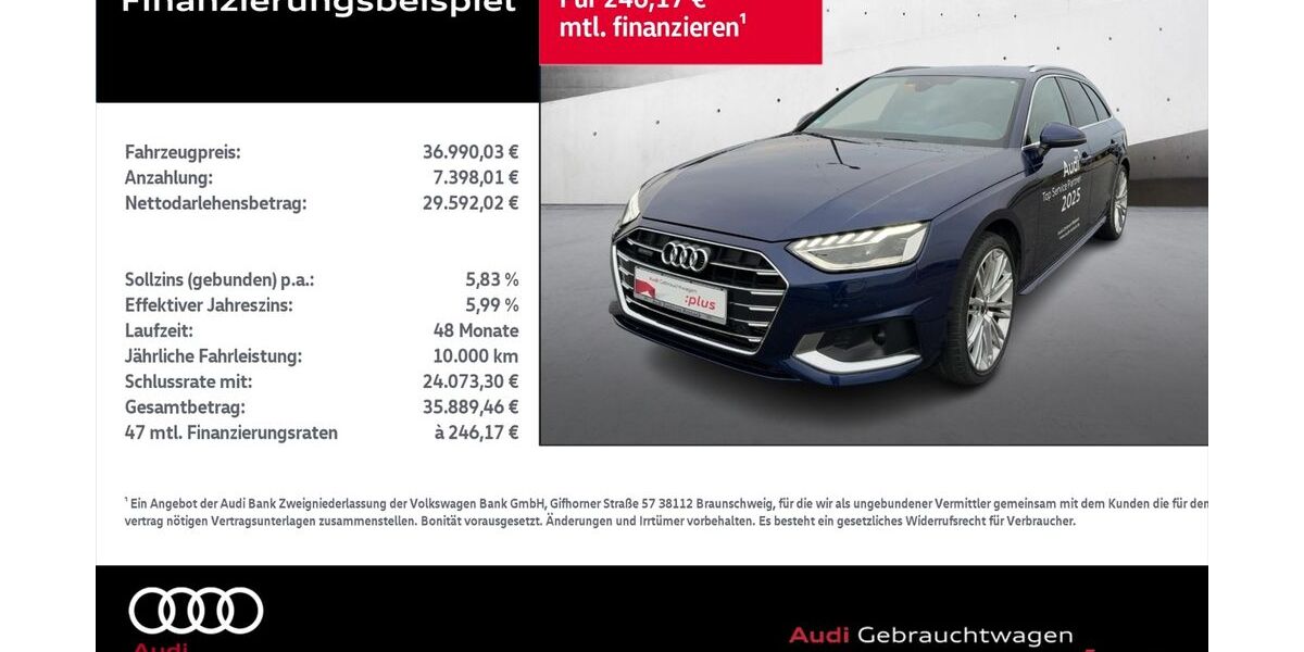 Audi A4 34.276 km 35.690 &euro; Rostock 18059